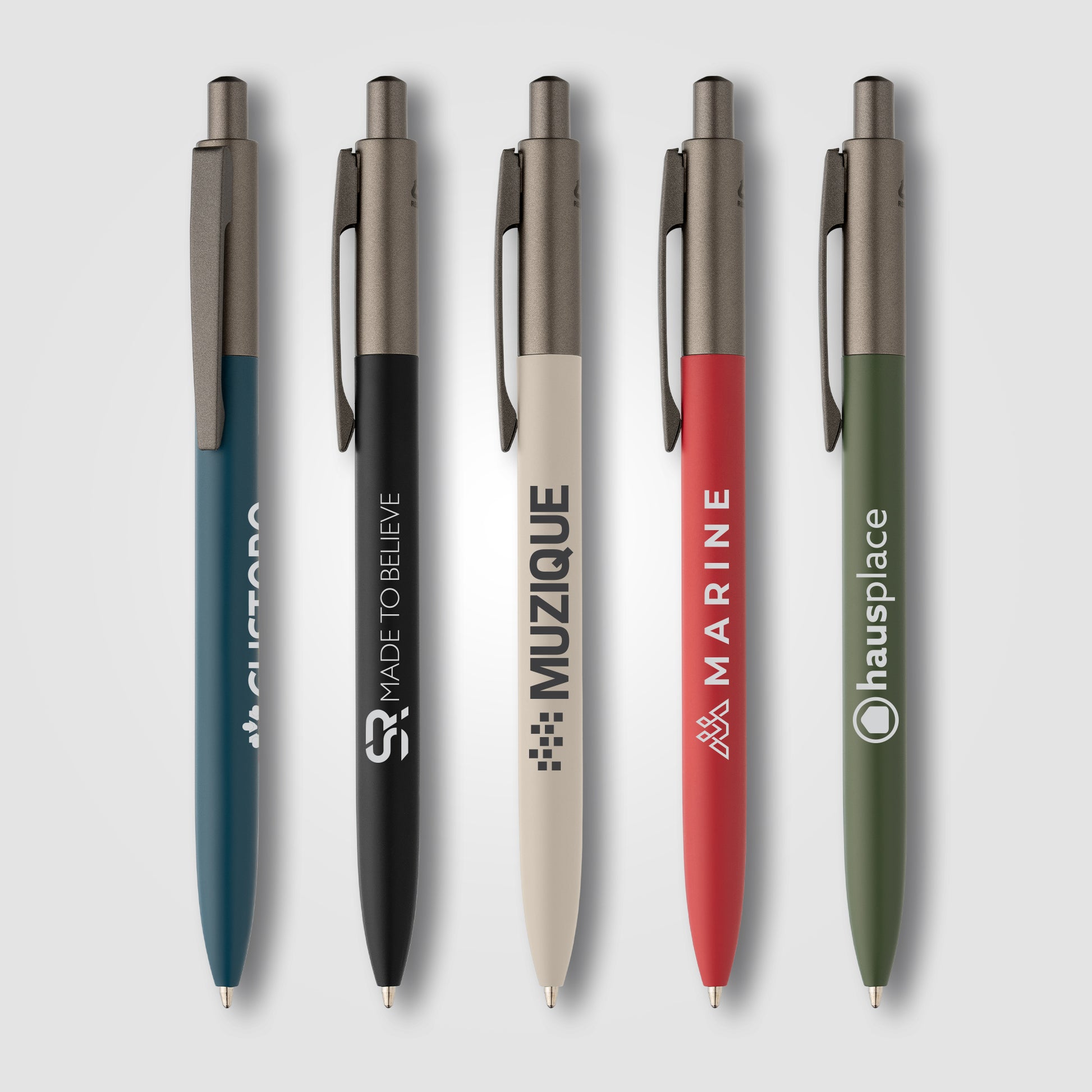 Koro Recycled Aluminum Gunmetal Trim Pen-1
