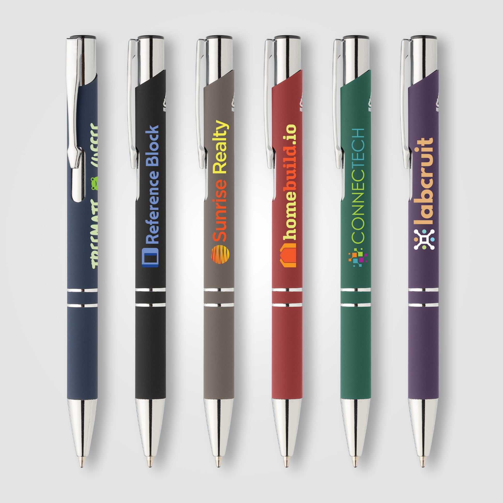 Image of the Tres-Chic Recycled Aluminum Chrome Trim Pen - ColorJet promotional product, SKU JGH-C.