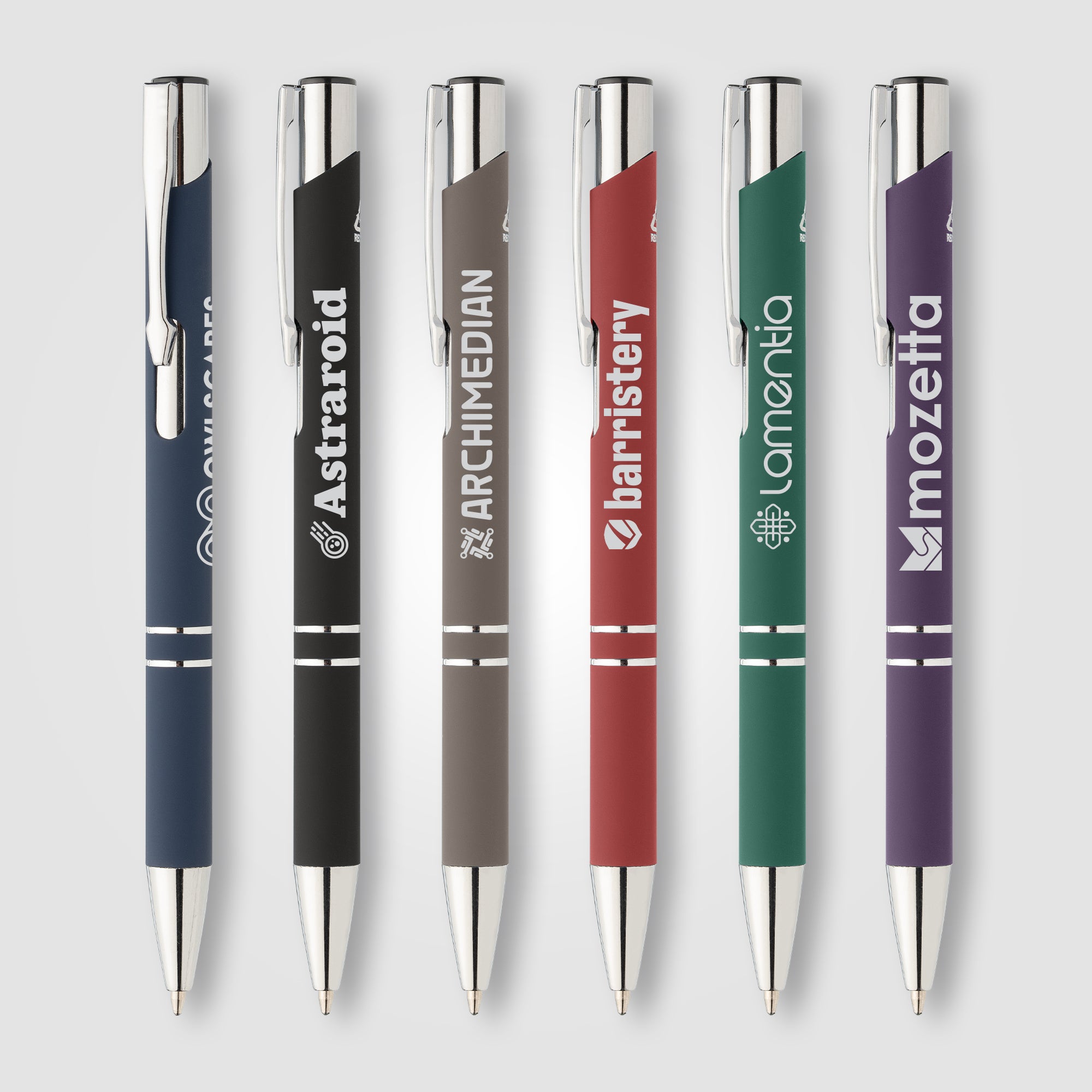 Tres-Chic Recycled Aluminum Chrome Trim Pen-zoom-1