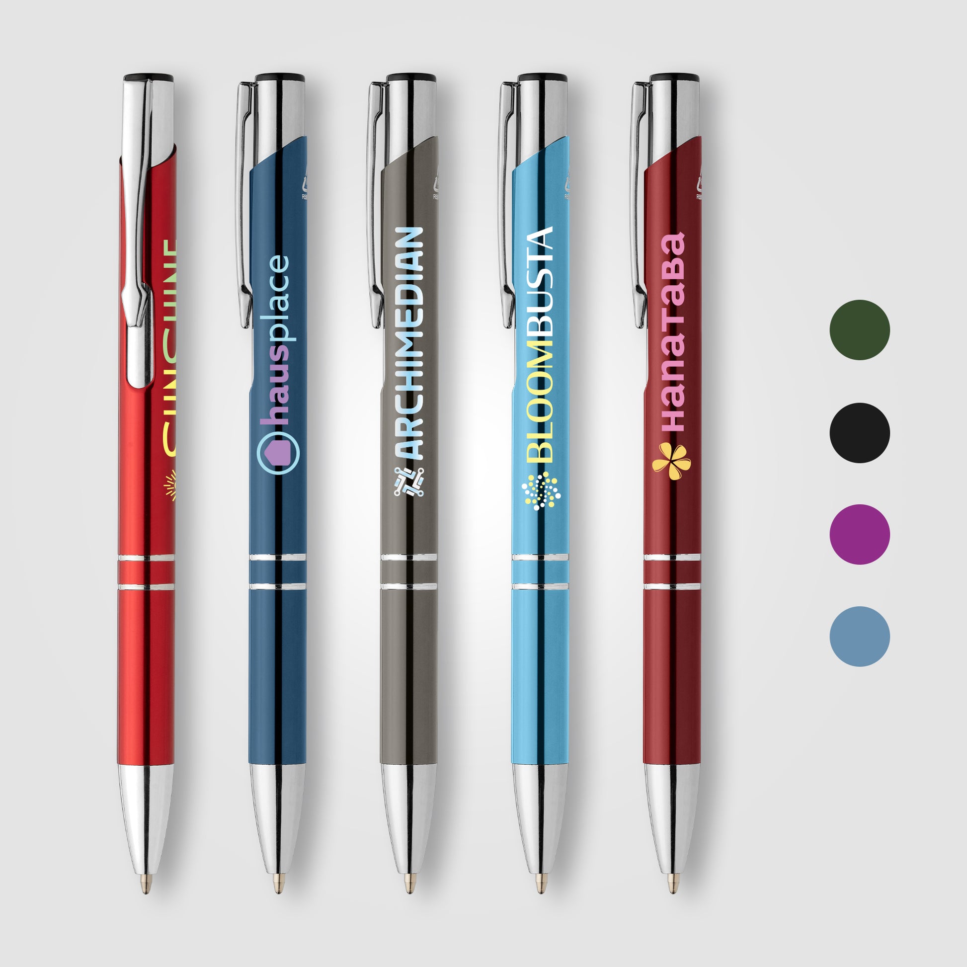 Tres-Chic Recycled Aluminum Metallic Chrome Trim Pen - ColorJet-1