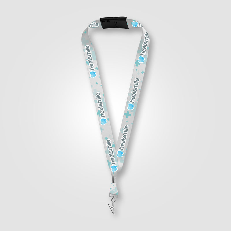 Zevi rPET Bulldog Clip Lanyard - 36" x 1" - Sublimation-zoom-