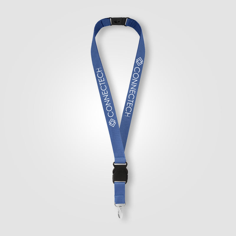 Jex rPET Breakaway Buckle Lanyard - 21.65" x 1" - Silkscreen-zoom-