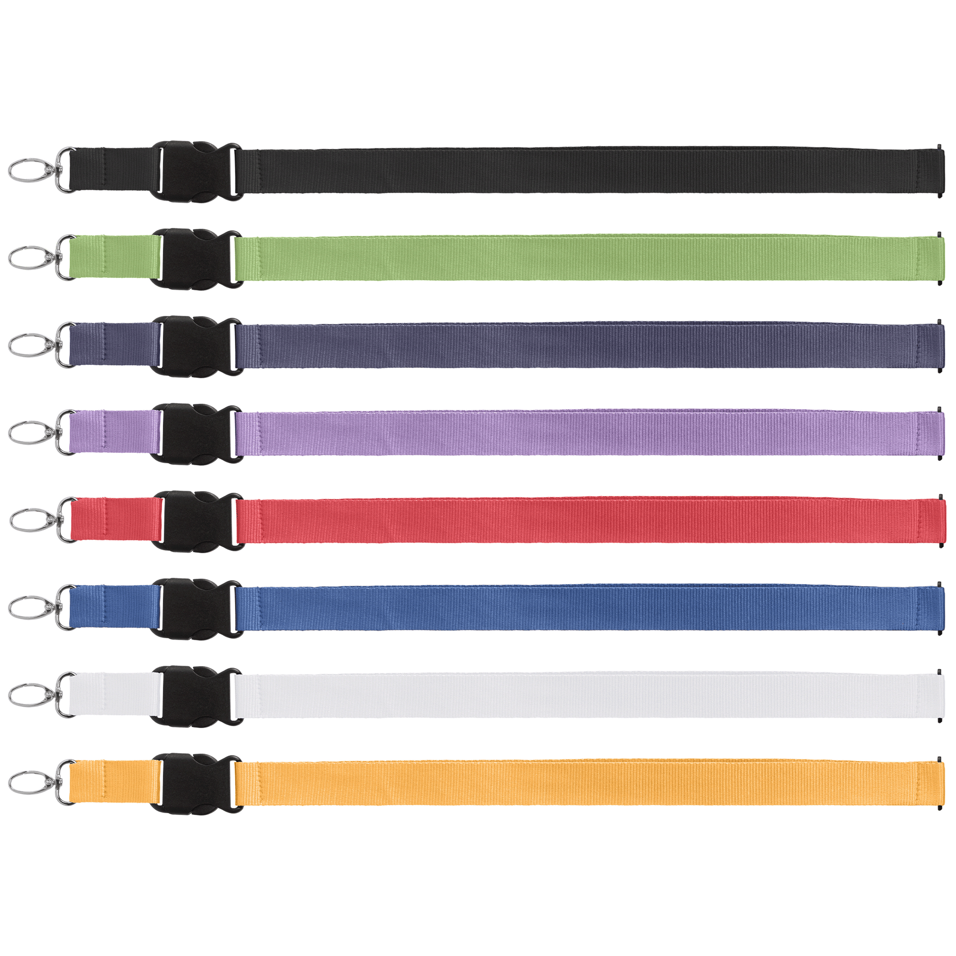 Image of the Jex rPET Breakaway Buckle Lanyard - 21.65" x 1" - Silkscreen promotional product, SKU KBG.