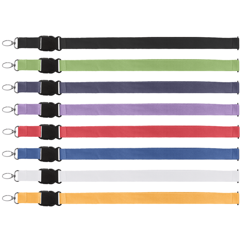 Jex rPET Breakaway Buckle Lanyard - 21.65" x 1" - Silkscreen-zoom-