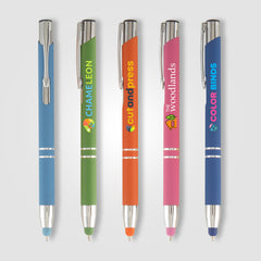 Image of the Tres-Chic Softy+ Stylus - ColorJet - Full-Color Metal Pen promotional product, SKU LHU-C.