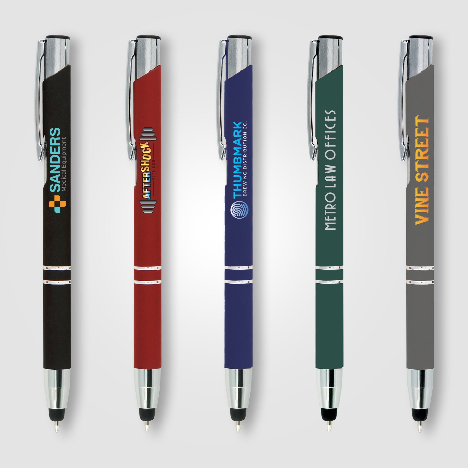 Image of the Tres-Chic Softy Stylus - ColorJet - Full-Color Metal Pen promotional product, SKU LHV-C.