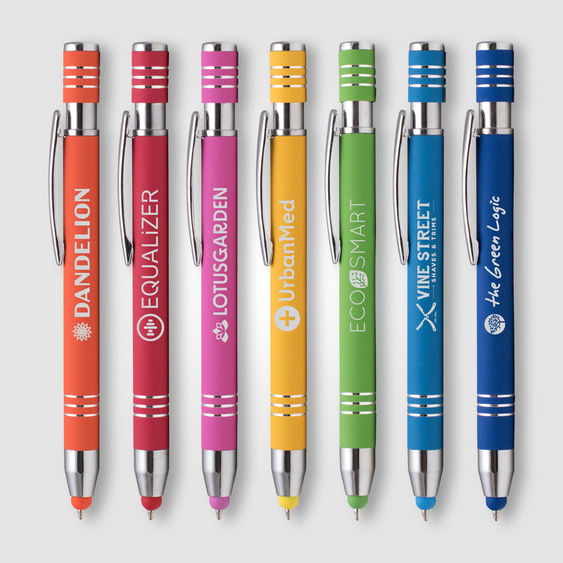 Marin Softy w/ Stylus - Laser Engraved - Metal Pen-zoom-