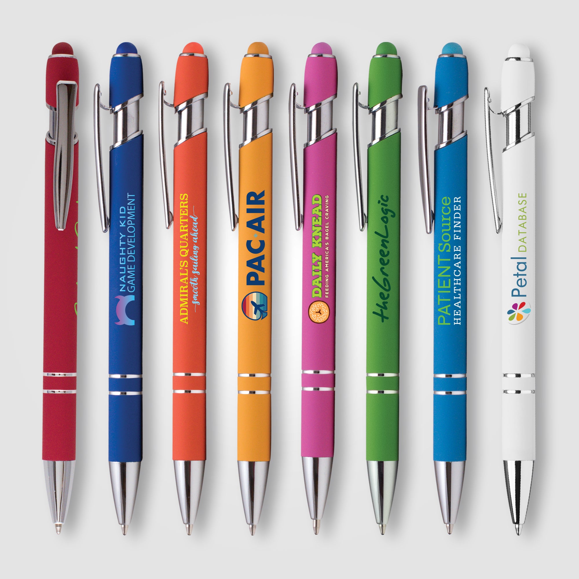 Image of the Ellipse Softy Brights w/Stylus - ColorJet - Full-Color Metal Pen promotional product, SKU LMQ-C.