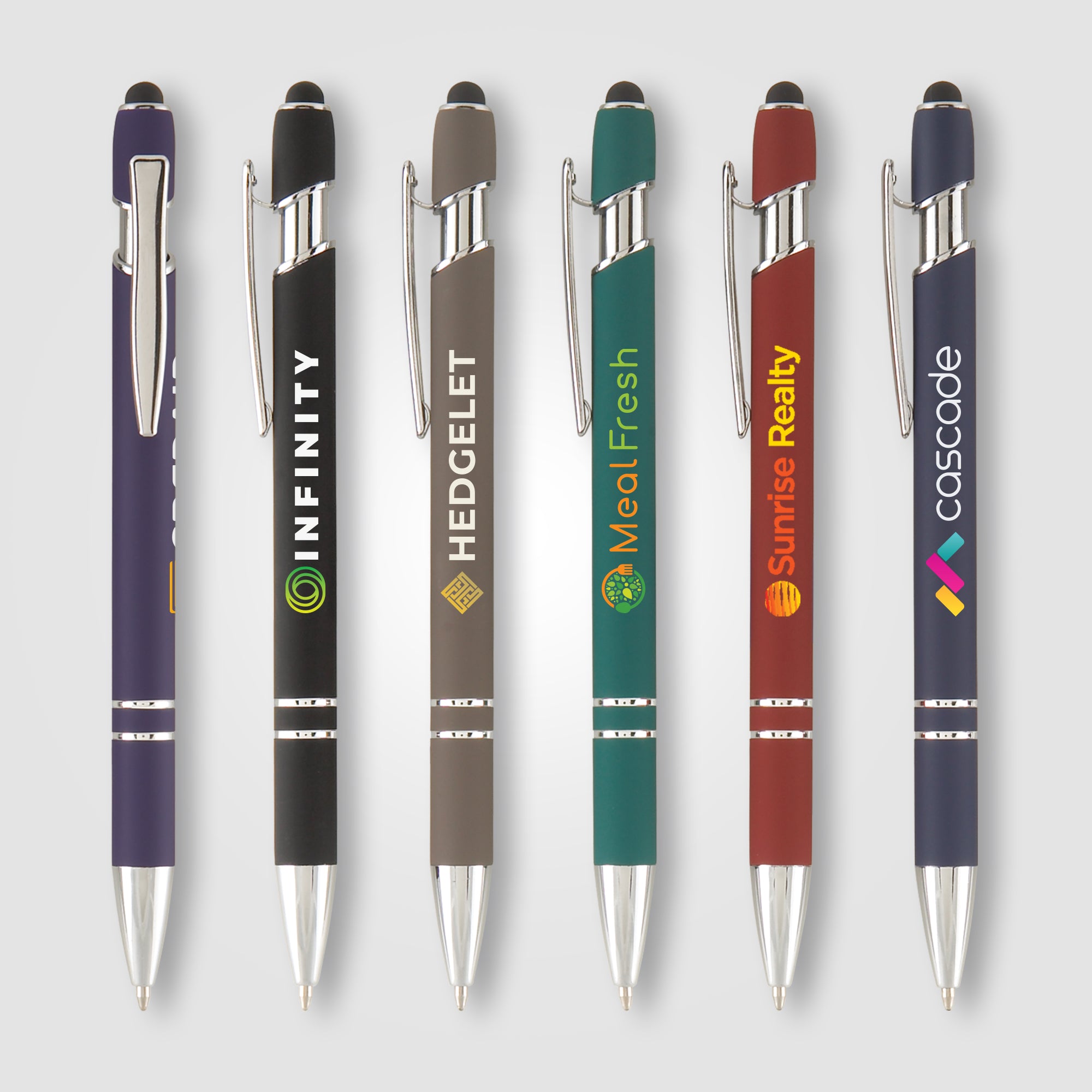Image of the Ellipse Softy with Stylus - ColorJet - Full Color Metal Pen promotional product, SKU LNS-C.