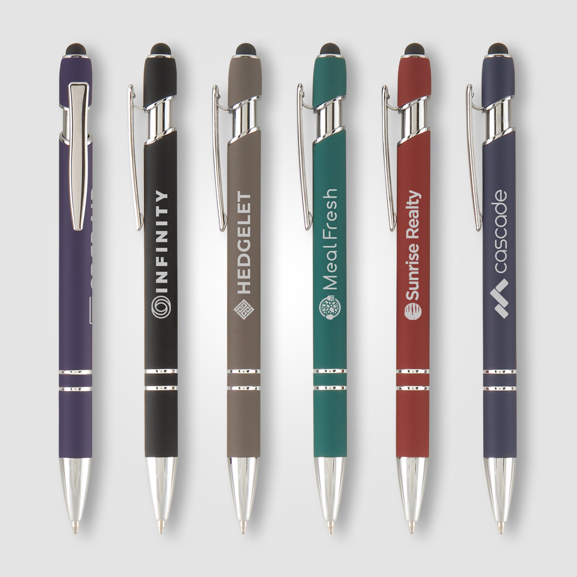 Ellipse Softy w/Stylus - Laser Engraved - Metal Pen-1