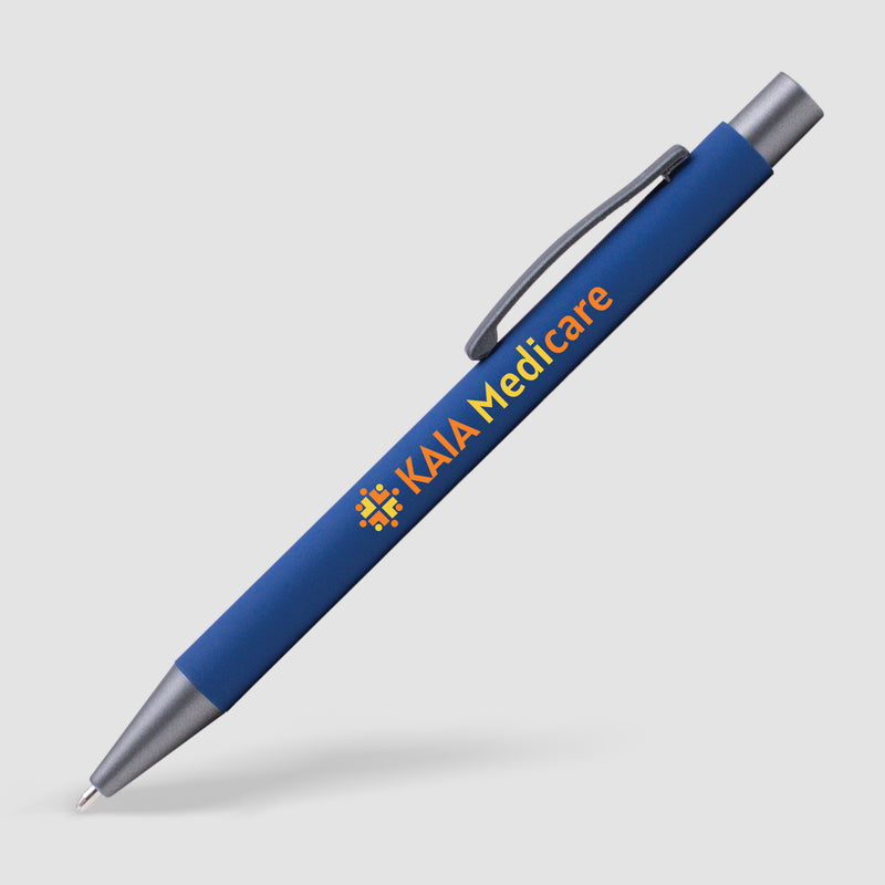Bowie Softy w/Rubberized Finish - ColorJet - Full Color Metal Pen-zoom-