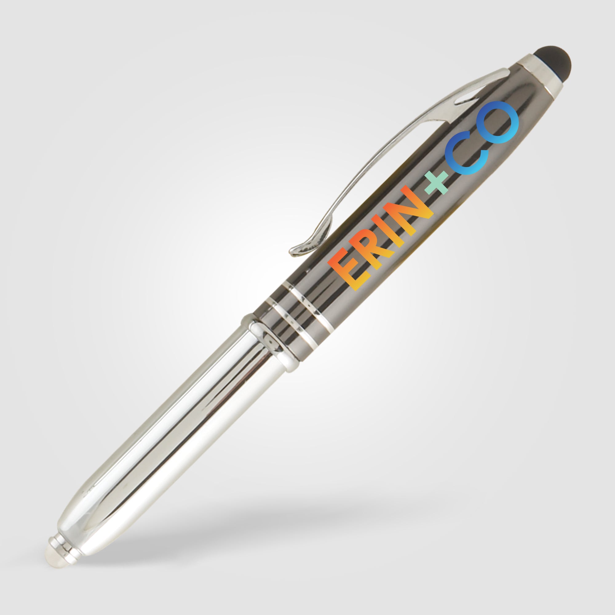 Vivano Duo w/LED Light & Stylus - ColorJet - Full-Color Metal Pen-zoom-4