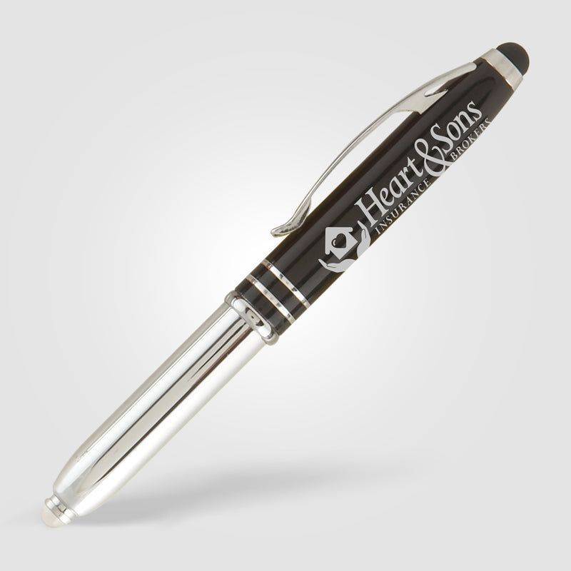 Vivano Duo w/LED Light & Stylus - LaserMax - Metal Pen-zoom-