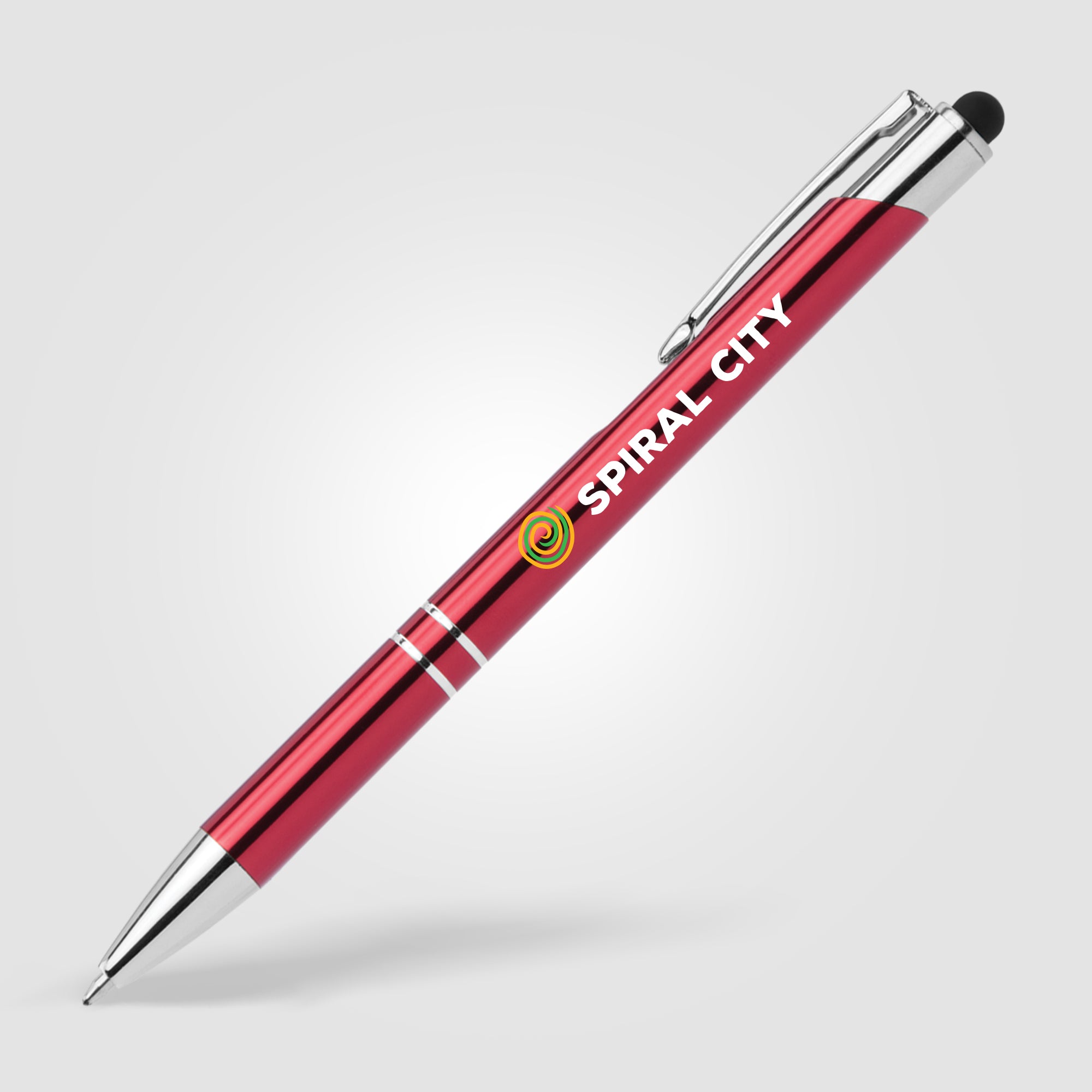 Tres-Chic w/Stylus - ColorJet - Full Color Metal Pen-zoom-8