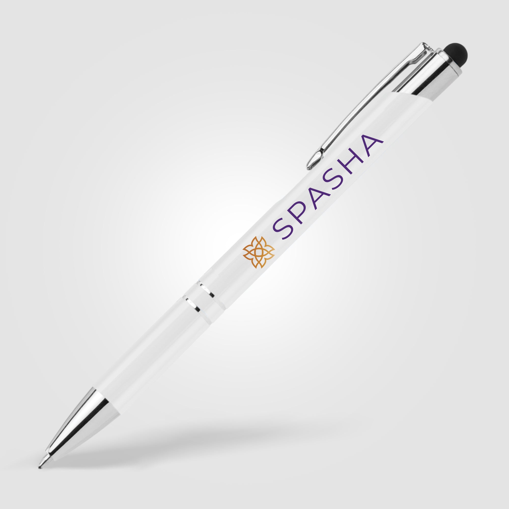 Tres-Chic w/Stylus - ColorJet - Full Color Metal Pen-zoom-9