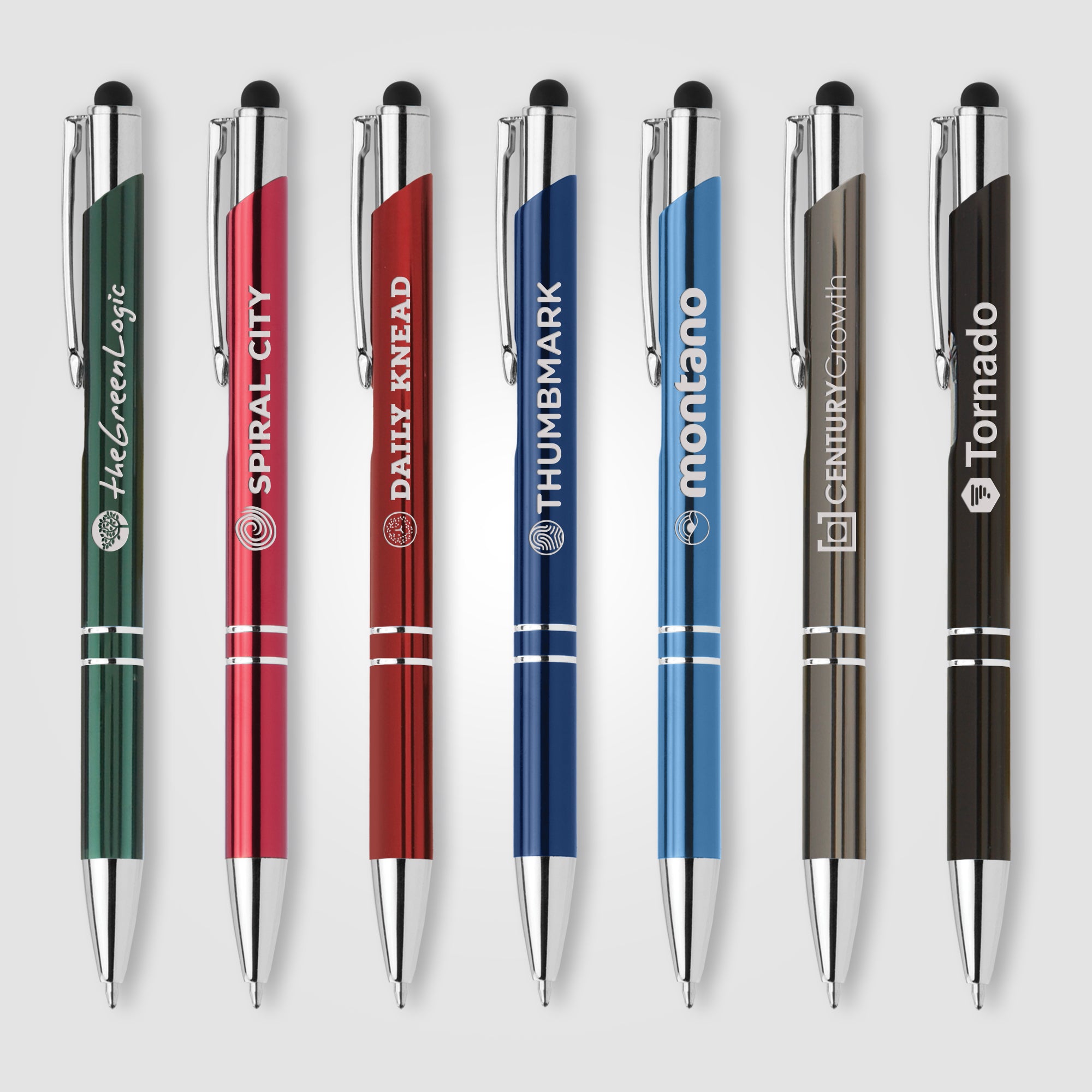 Tres-Chic w/ Stylus - Laser Engraved - Metal Pen-zoom-1