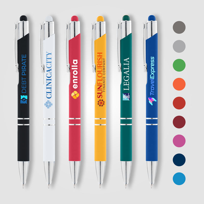 Tres-Chic Softy Pen w/ Stylus Top - ColorJet-zoom-