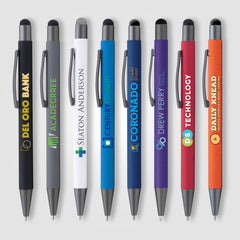 Image of the Bowie Softy w/Stylus - ColorJet - Full-Color Metal Pen promotional product, SKU MHX-C.