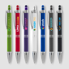 Image of the Phoenix Softy w/Stylus - ColorJet - Full Color Metal Pen promotional product, SKU MNH-C.