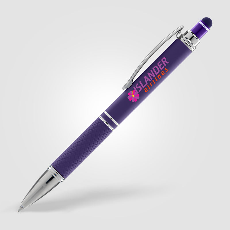 Phoenix Softy w/Stylus - ColorJet - Full Color Metal Pen-zoom-