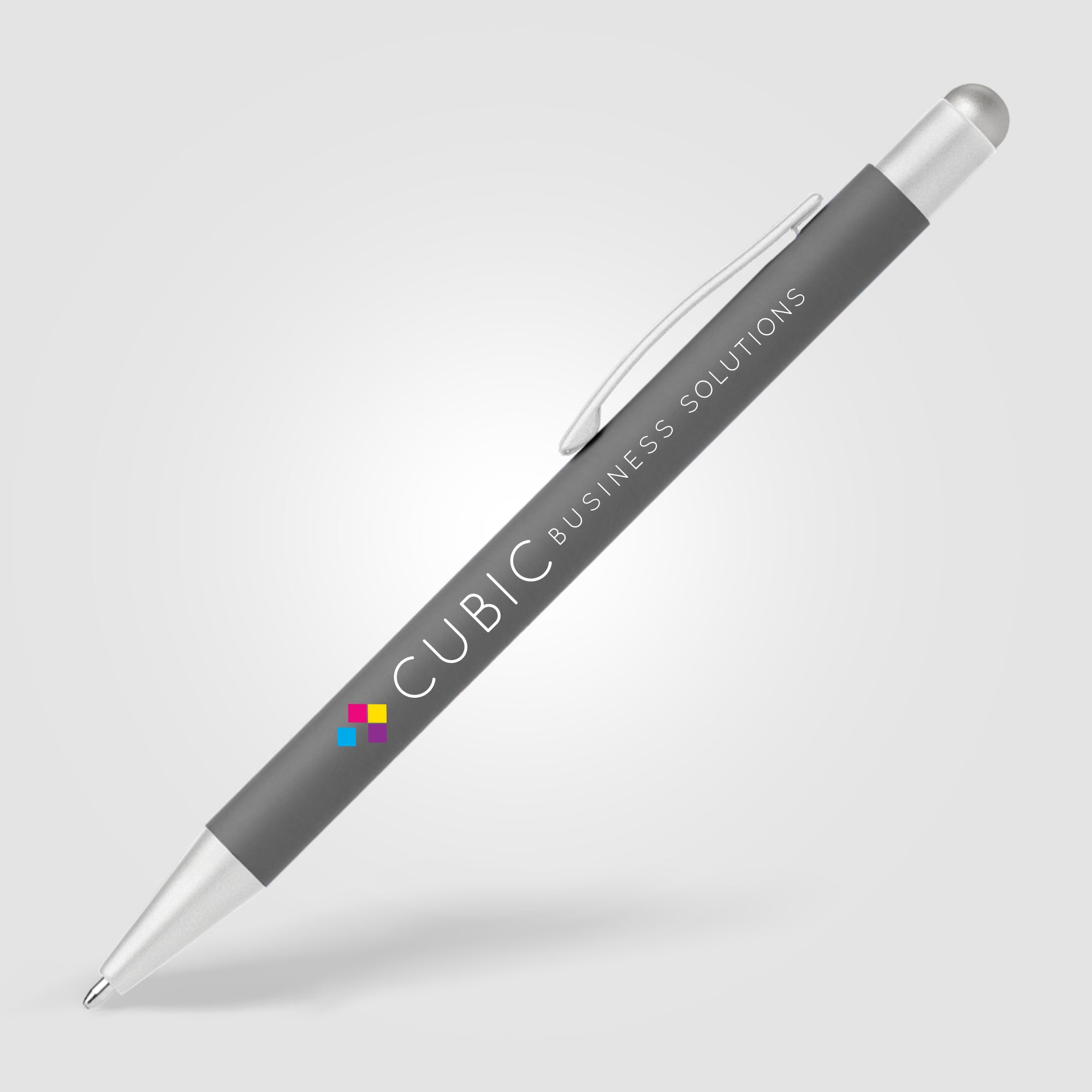 Bowie Softy Satin with Stylus - Full Color Metal Pen-zoom-6