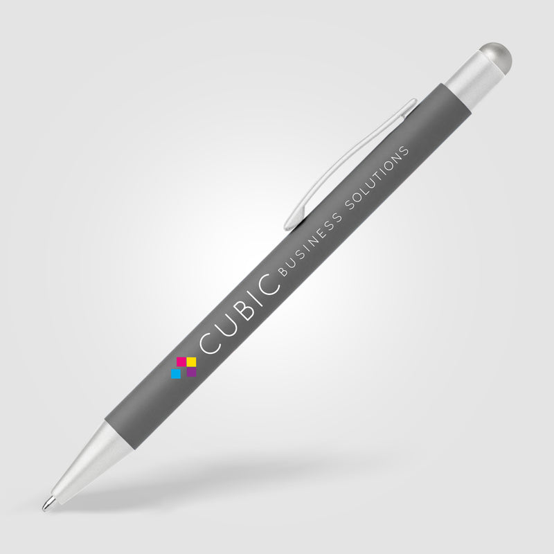 Bowie Softy Satin with Stylus - Full Color Metal Pen-zoom-