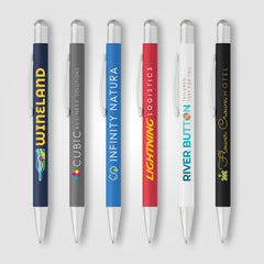 Image of the Bowie Softy Satin with Stylus - Full Color Metal Pen promotional product, SKU MPP-C.