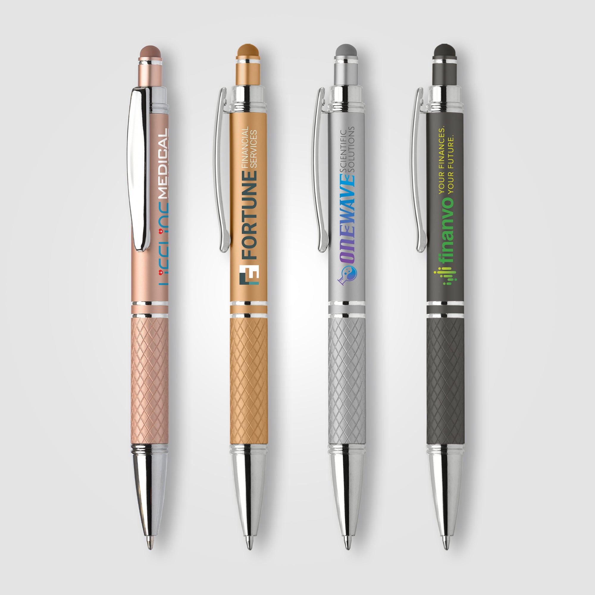 Image of the Phoenix Softy Metallic w/ Stylus - ColorJet promotional product, SKU MQV-C.