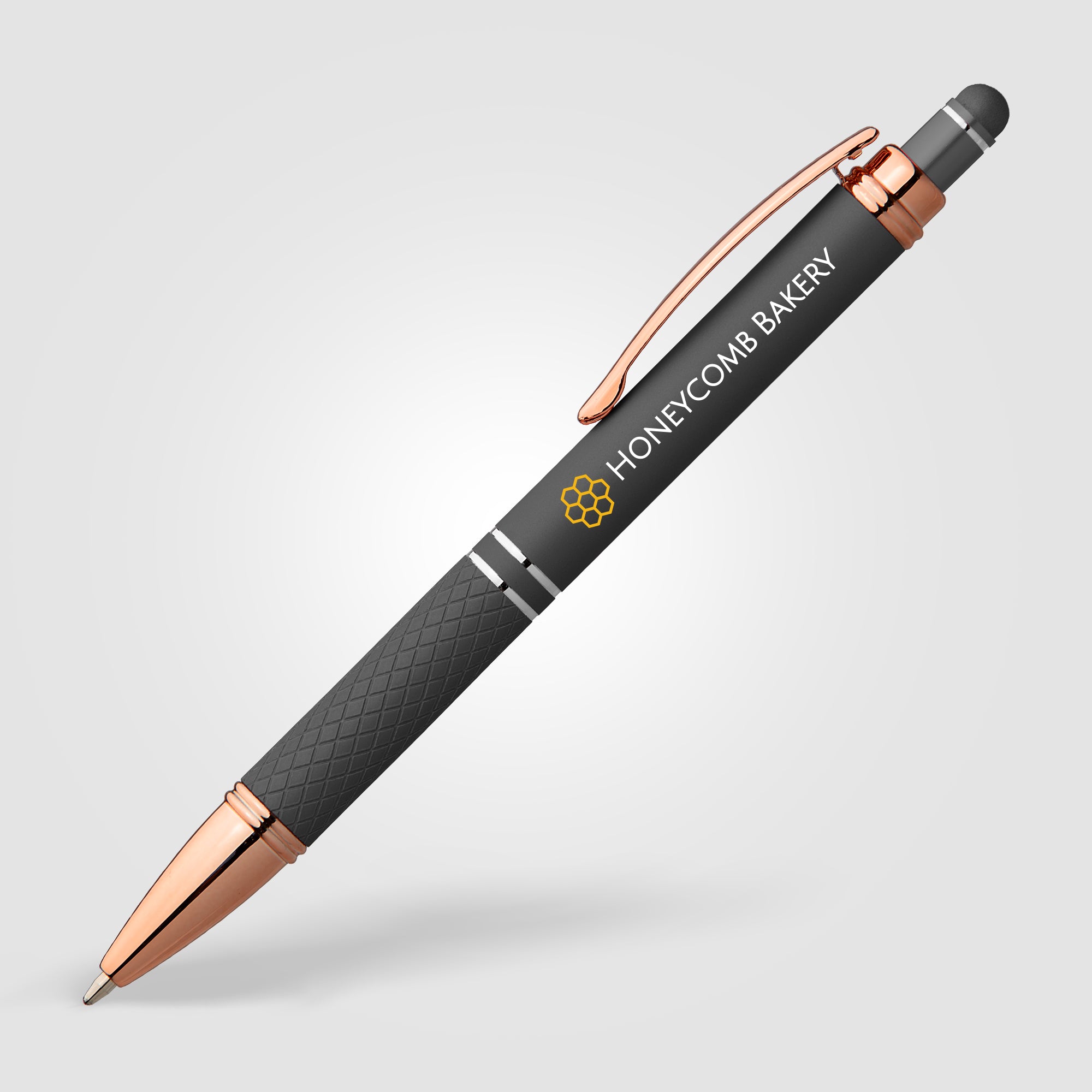 Phoenix Softy Rose Gold Metallic Pen w/ Stylus - ColorJet-zoom-2