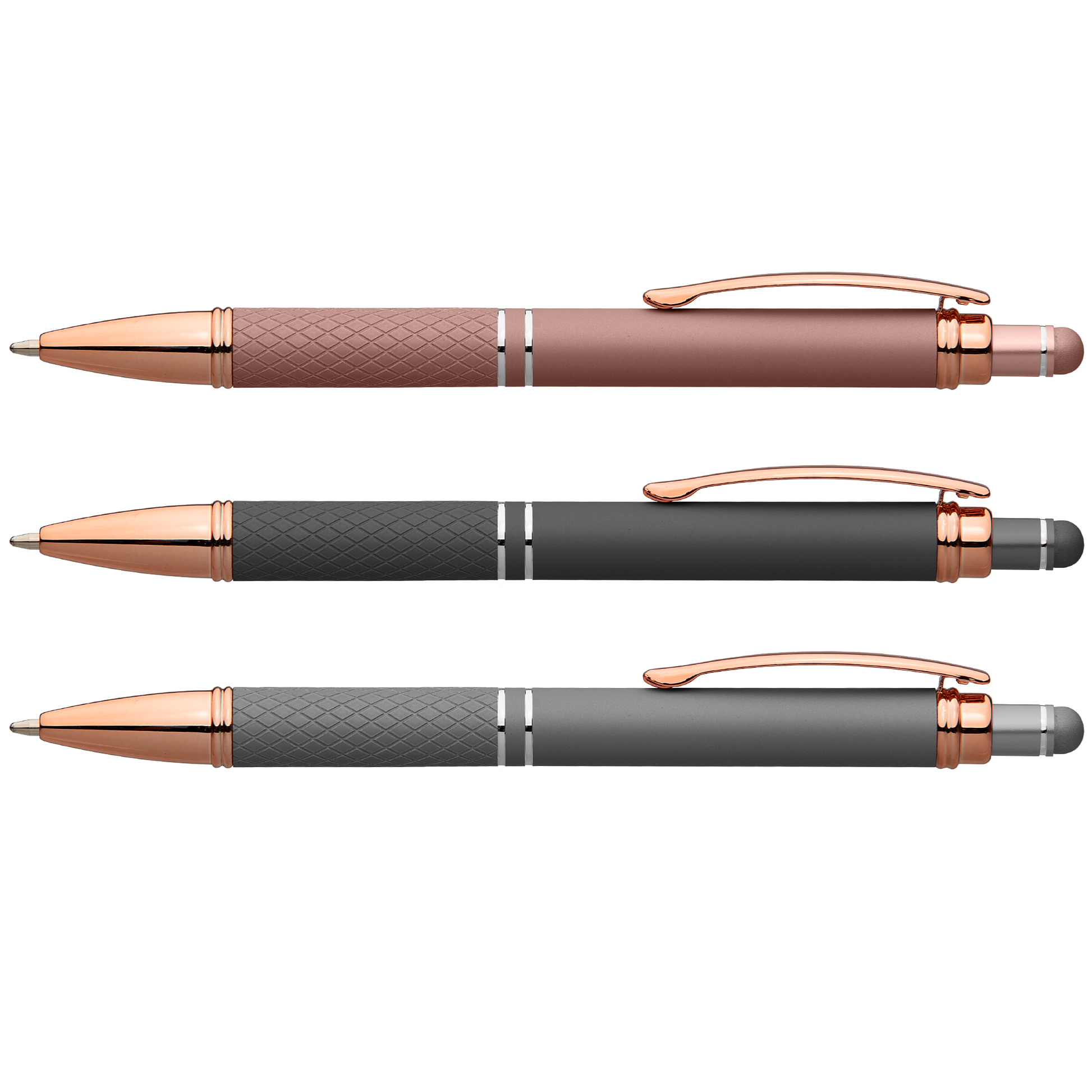 Phoenix Softy Rose Gold Metallic Pen w/ Stylus-1