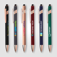Image of the Ellipse Gel Softy Rose Gold w/Stylus - ColorJet promotional product, SKU MRY-C.