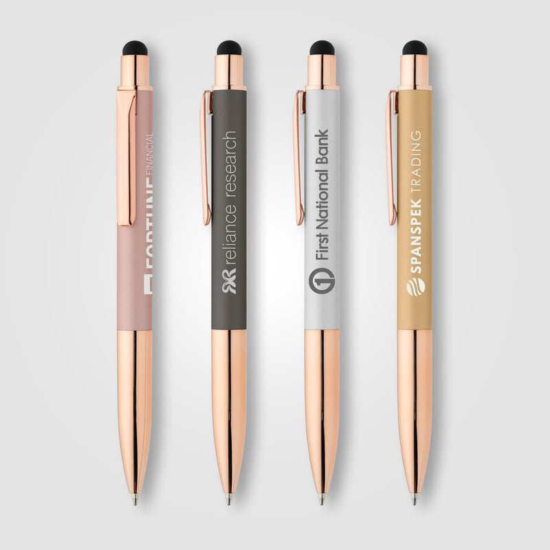 Baltic Softy Rose Gold Pen w/ Stylus-zoom-