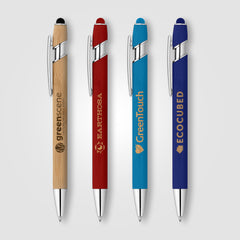 Image of the Ellipse Bamboo Stylus Pen promotional product, SKU MSZ.