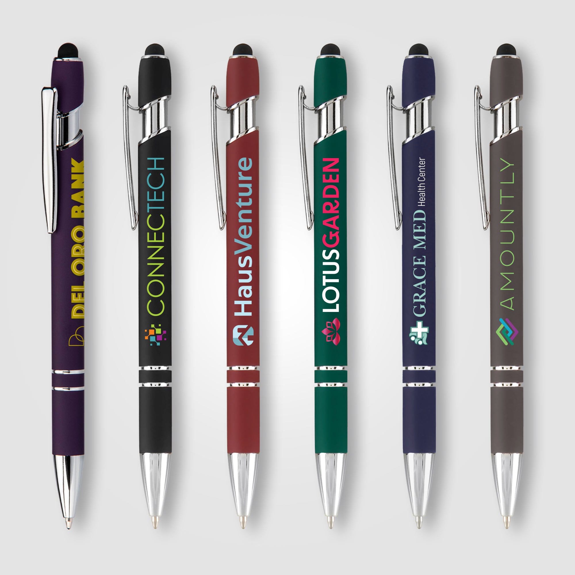 Image of the Ellipse Softy Gel Pen w/Stylus - ColorJet promotional product, SKU MTK-C.