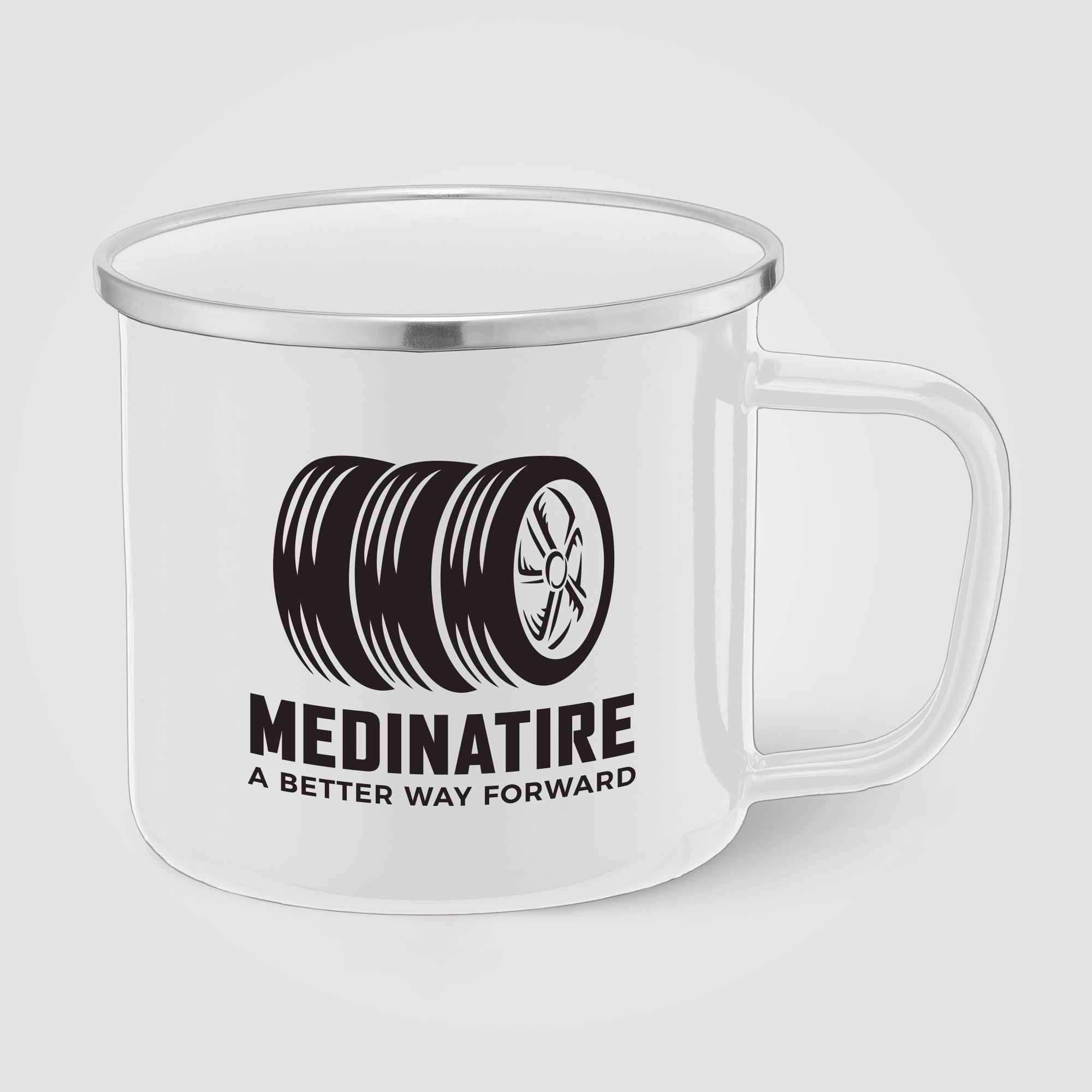 Wyoming - 13 oz. Enamel Campfire Mug with Stainless Steel Rim-zoom-3