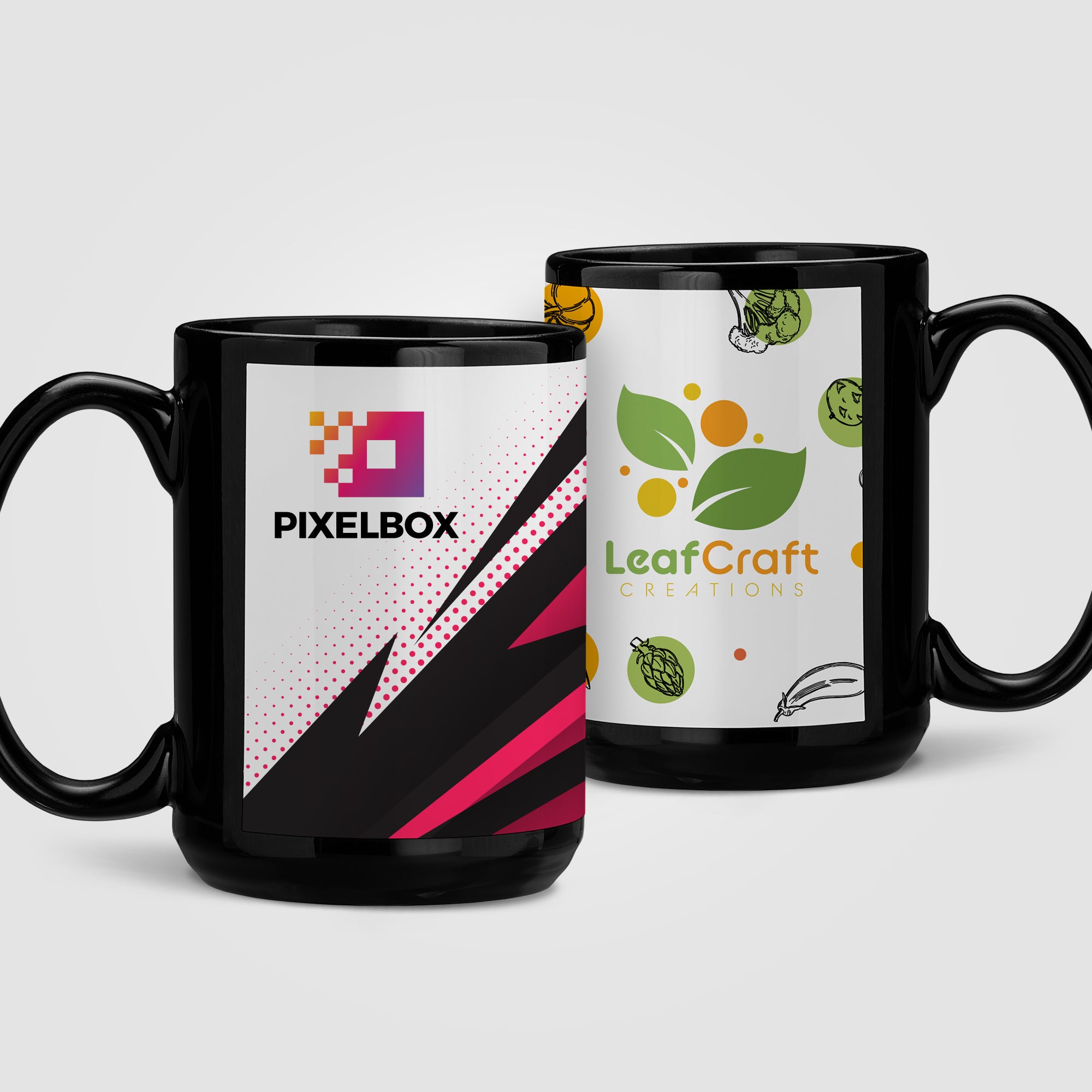 Image of the SimpliColor 15 oz. Black Ceramic Mug promotional product, SKU MUX.