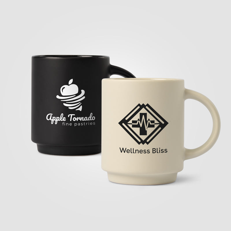 Café Duo - 11 oz. Ceramic Mug & Bamboo Board Set-zoom-