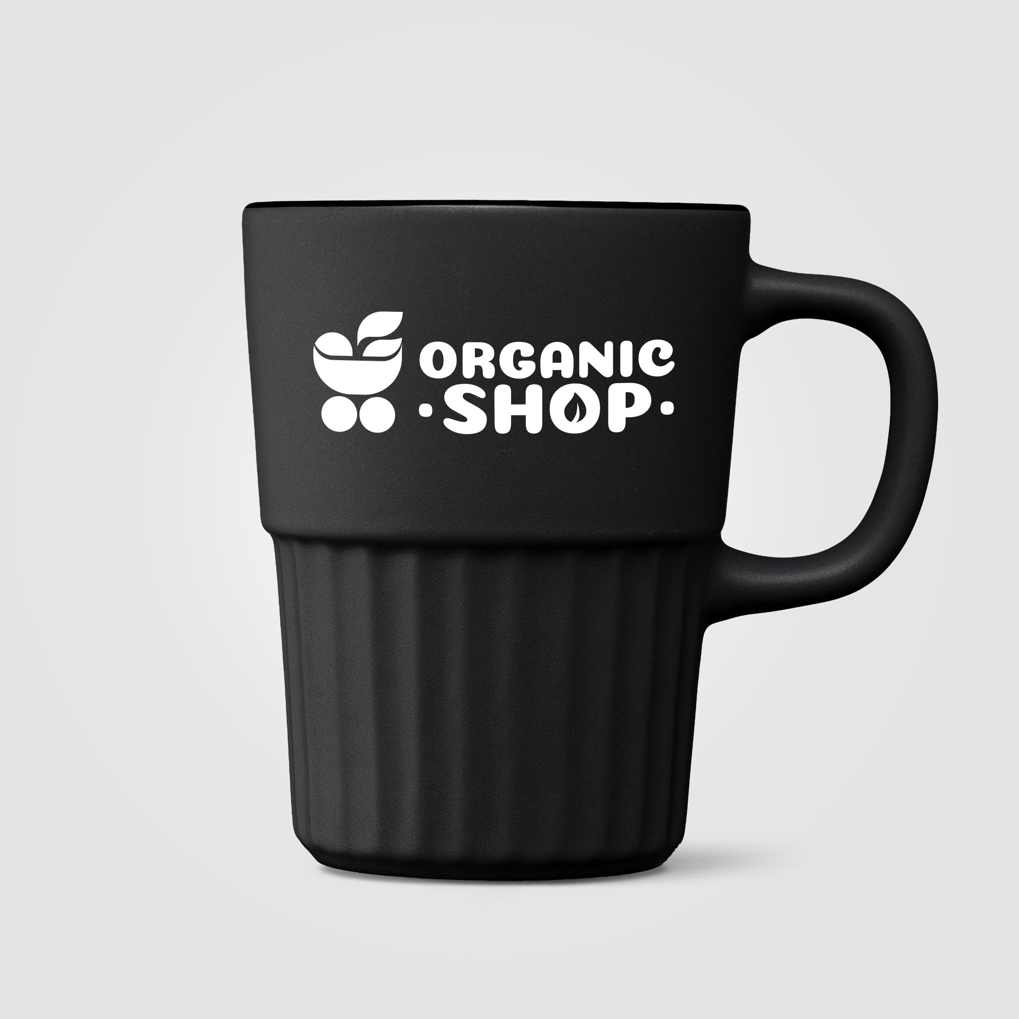 Majesty Ceramic Matte Finish Fluted Mug - 15oz-zoom-2
