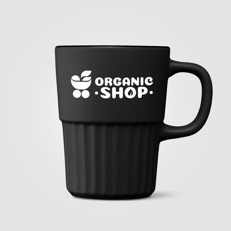 Majesty Ceramic Matte Finish Fluted Mug - 15oz-zoom-