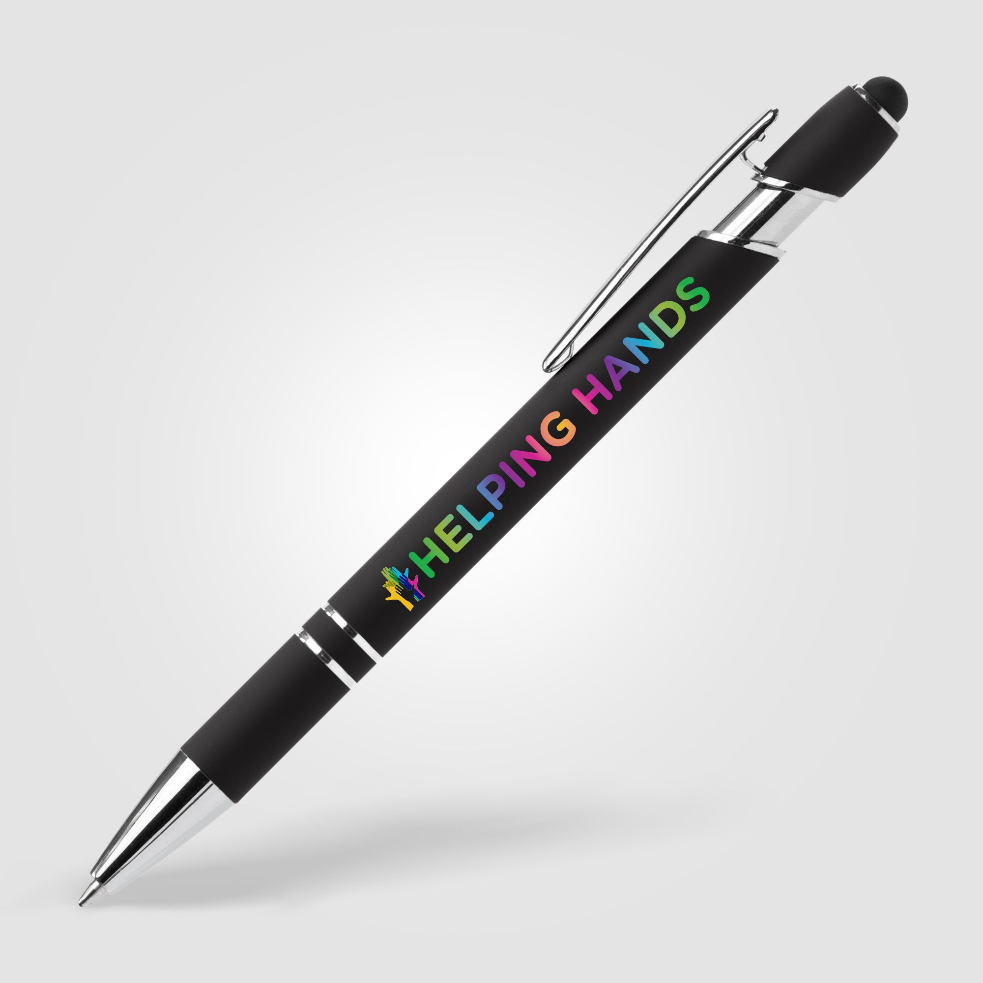 Ellipse Softy Recycled Aluminum Pen w/ Stylus + Anti-Fraud Ink - ColorJet-zoom-2