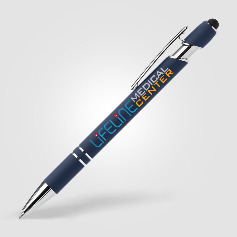 Ellipse Softy Recycled Aluminum Pen w/ Stylus + Anti-Fraud Ink - ColorJet-zoom-