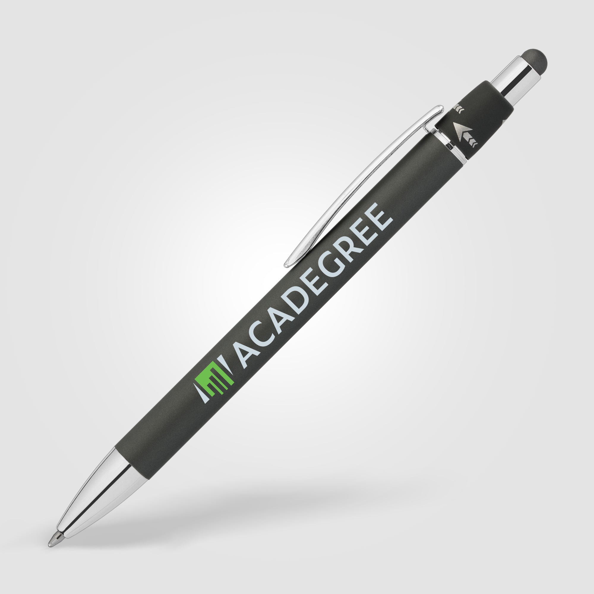 Orbit Spinner Chrome Metal Pen w/ Stylus - ColorJet-zoom-3