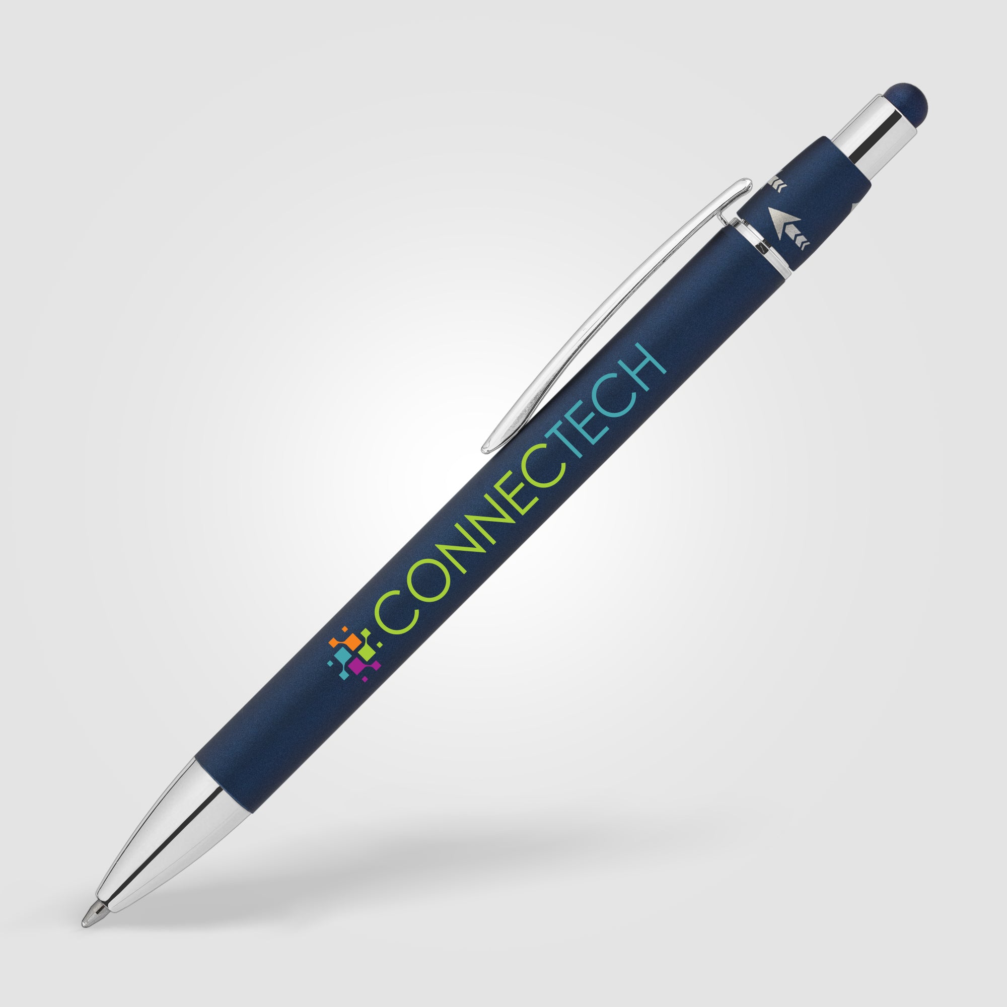 Orbit Spinner Chrome Metal Pen w/ Stylus - ColorJet-zoom-4