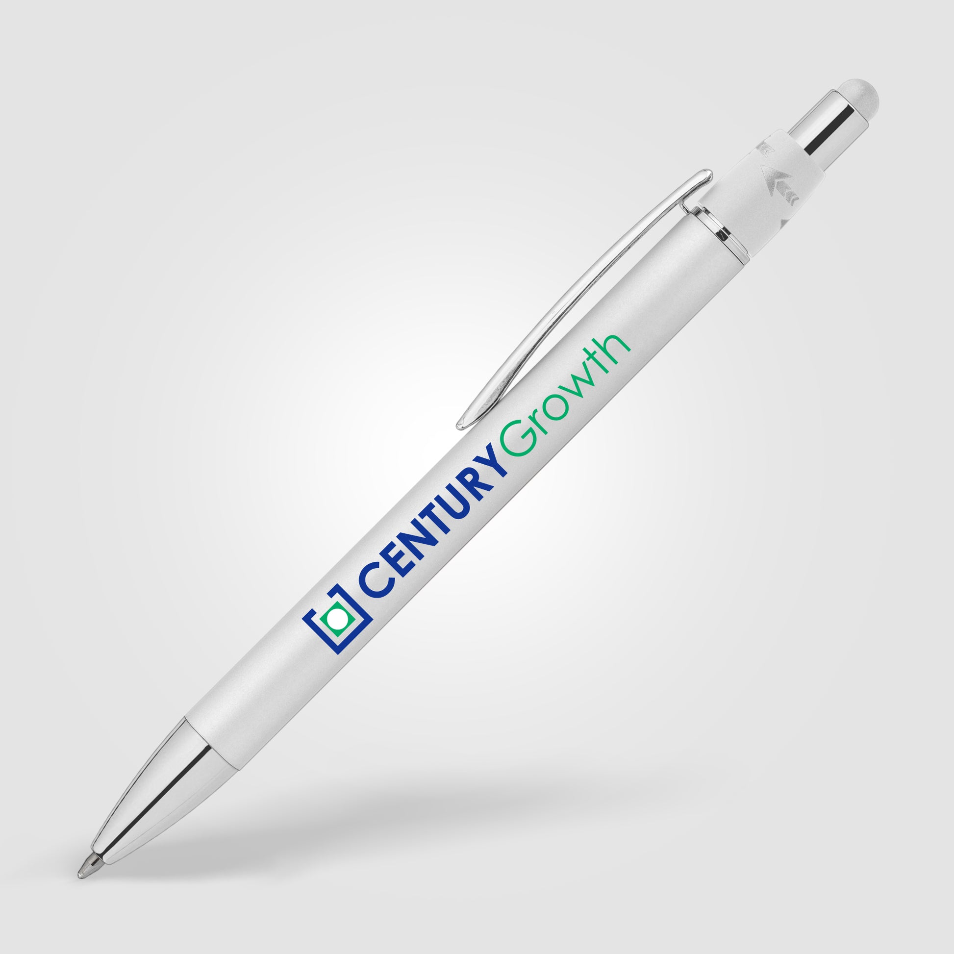 Orbit Spinner Chrome Metal Pen w/ Stylus - ColorJet-5
