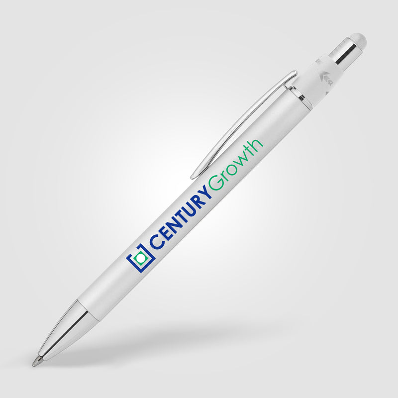 Orbit Spinner Chrome Metal Pen w/ Stylus - ColorJet-zoom-
