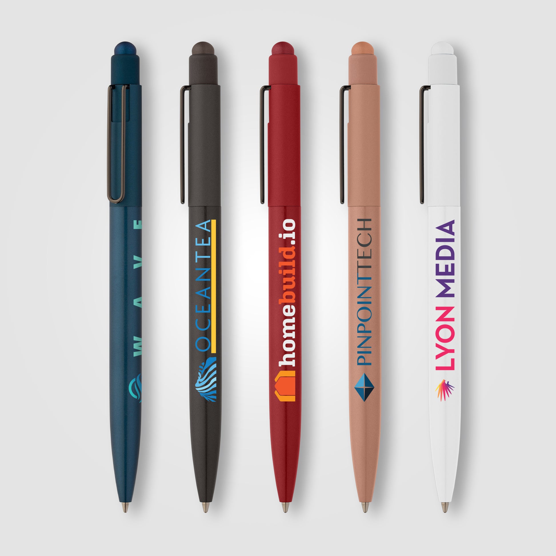 Image of the Evo Softy Recycled Aluminium Pen w/ Stylus - ColorJet promotional product, SKU MZO-C.