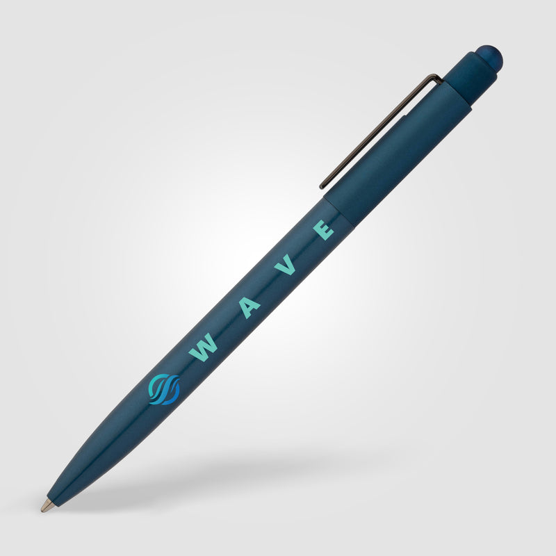Evo Softy Recycled Aluminium Pen w/ Stylus - ColorJet-zoom-