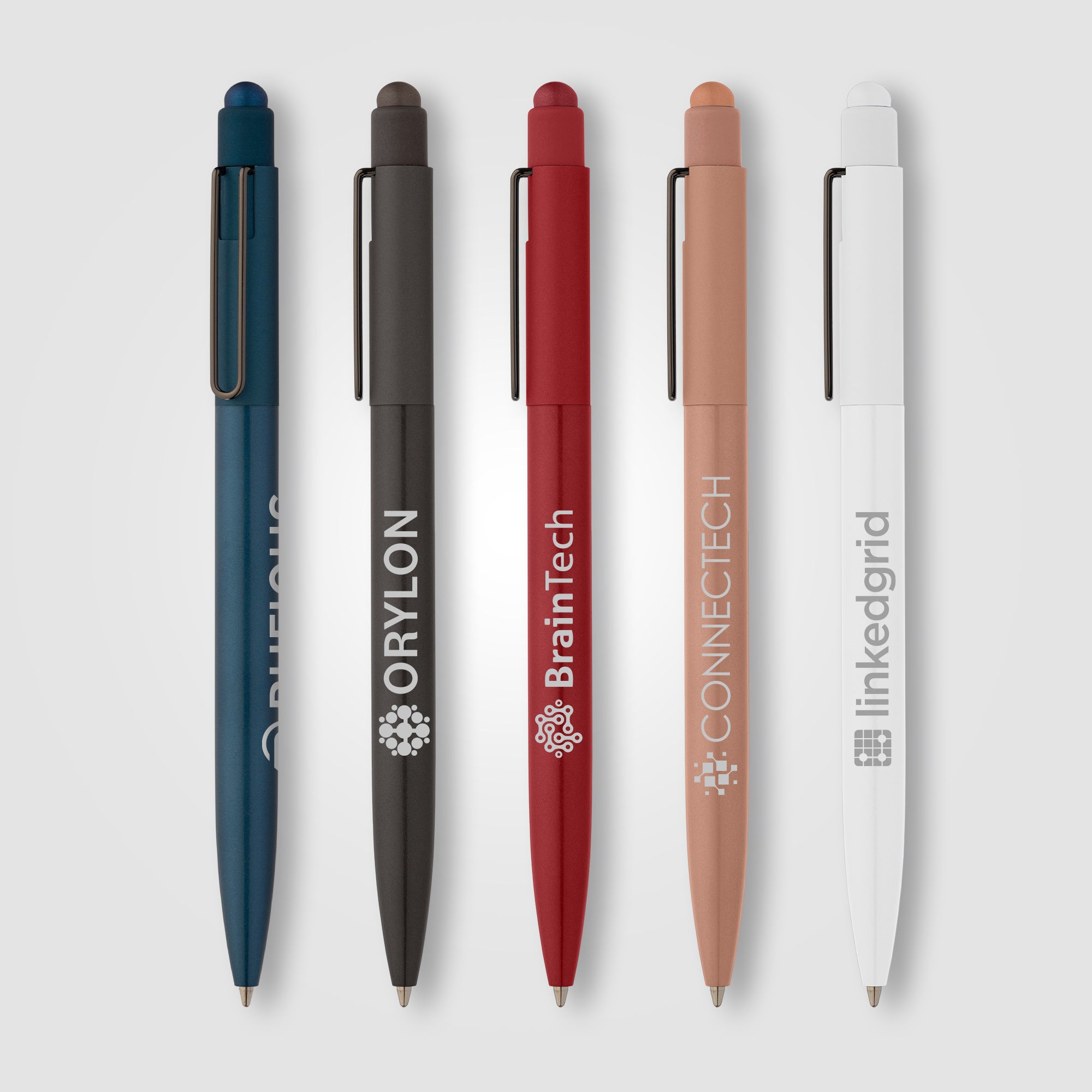 Evo Softy Recycled Aluminium Pen w/ Stylus - Laser-zoom-1