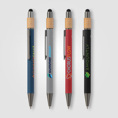 Image of the Reborn Spinner Recycled Aluminum Pen w/ Stylus - ColorJet promotional product, SKU MZQ-C.