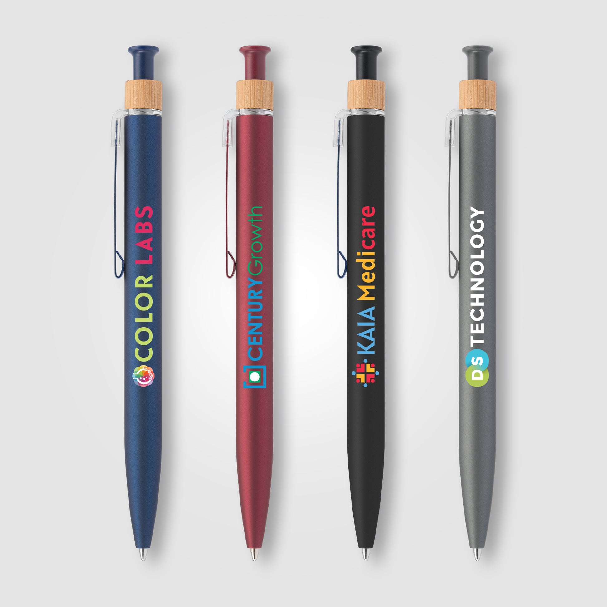 Image of the Reborn Click Softy Recycled Aluminum Pen -ColorJet promotional product, SKU MZU-C.
